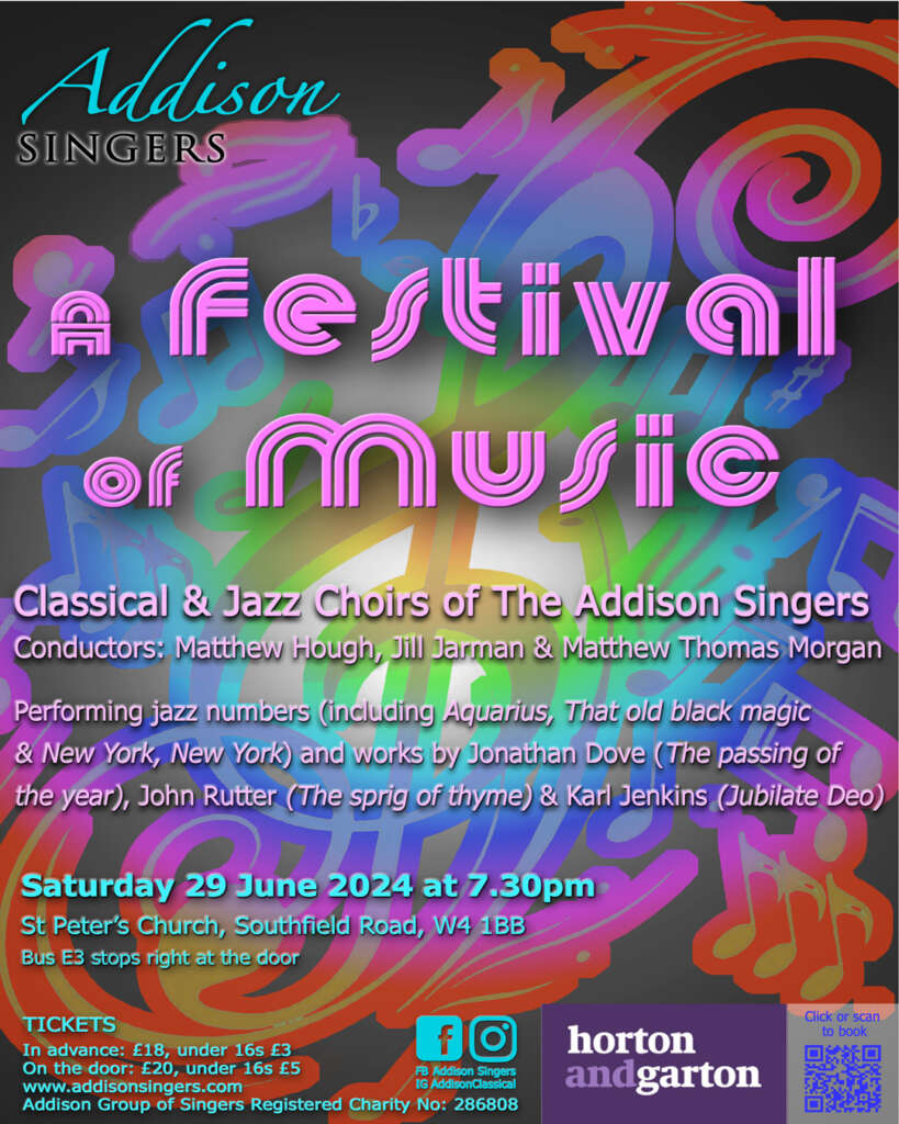 Addisons Singers A Festival of Music
